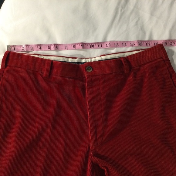 Brooks Brothers Flat Front Red Corduroy Pants 38 - Picture 11 of 14